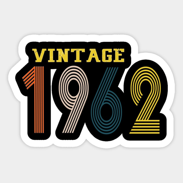 1962 vintage retro year Sticker by Yoda